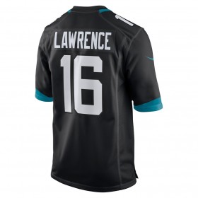Camiseta Hombre Jacksonville Jaguars Trevor Lawrence 16 Nike Negro 2021 NFL Draft